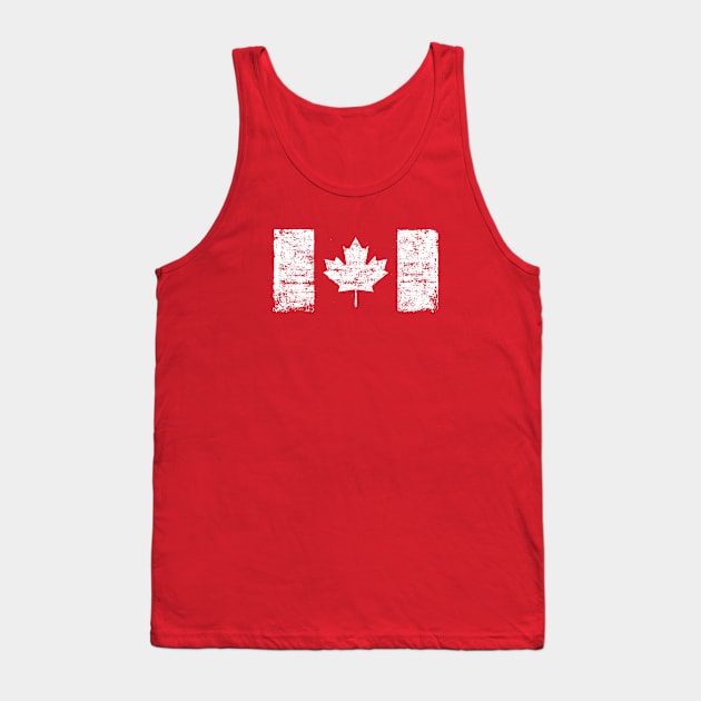 Grunge flag of Canada Tank Top by StefanAlfonso